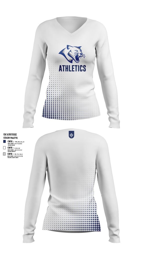 Womens Long Sleeve Vneck Shirt, Thornton Middle School, Men's Soccer, Teamtime, Team time, sublimation, custom sports apparel, team uniforms, spirit wear, spiritwear, sports uniforms, custom shirts, team store, custom team store, fundraiser sports, apparel fundraiser