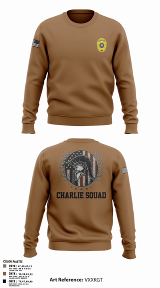 Crew Neck Sweatshirt, Charlie SquadCharlie SquadCNT (Crisis Negotiation Team), Police, Teamtime, Team time, sublimation, custom sports apparel, team uniforms, spirit wear, spiritwear, sports uniforms, custom shirts, team store, custom team store, fundraiser sports, apparel fundraiser