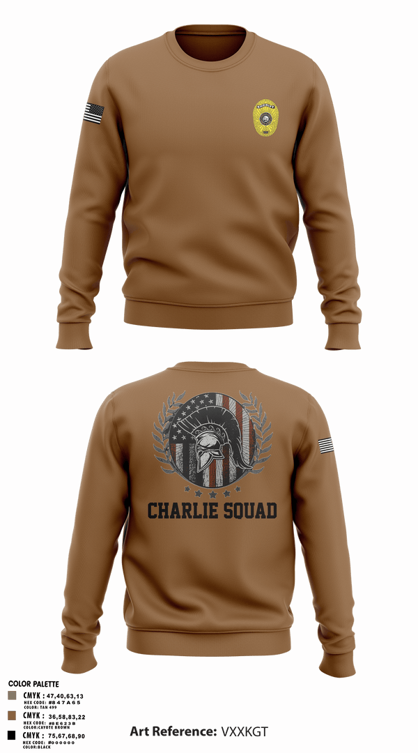 Crew Neck Sweatshirt, Charlie SquadCharlie SquadCNT (Crisis Negotiation Team), Police, Teamtime, Team time, sublimation, custom sports apparel, team uniforms, spirit wear, spiritwear, sports uniforms, custom shirts, team store, custom team store, fundraiser sports, apparel fundraiser