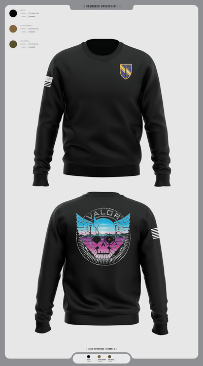 VALOR CO. 5BN, 1SFAB 4859482 Crew Neck Sweatshirt - 1