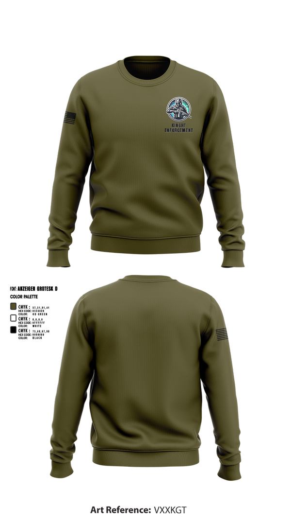 Crew Neck Sweatshirt, KINGHT ENFORCEMENT, , Teamtime, Team time, sublimation, custom sports apparel, team uniforms, spirit wear, spiritwear, sports uniforms, custom shirts, team store, custom team store, fundraiser sports, apparel fundraiser