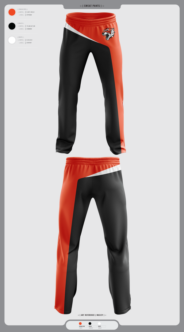 Sweatpants, Orangeville Bengals, Baseball, Teamtime, Team time, sublimation, custom sports apparel, team uniforms, spirit wear, spiritwear, sports uniforms, custom shirts, team store, custom team store, fundraiser sports, apparel fundraiser