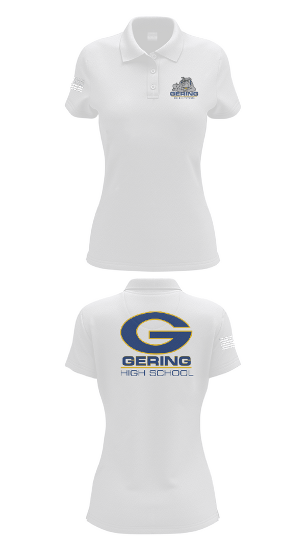 Womens Short Sleeve Performance Polo, Gering High School Golf, Golf, Teamtime, Team time, sublimation, custom sports apparel, team uniforms, spirit wear, spiritwear, sports uniforms, custom shirts, team store, custom team store, fundraiser sports, apparel fundraiser