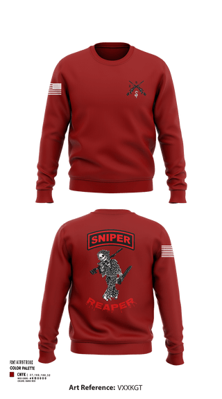 Crew Neck Sweatshirt, Reaper SectionReaper Section (color), Army, Teamtime, Team time, sublimation, custom sports apparel, team uniforms, spirit wear, spiritwear, sports uniforms, custom shirts, team store, custom team store, fundraiser sports, apparel fundraiser