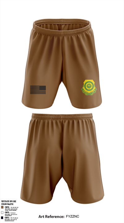 C Co., 795th MP BN 49613794 Athletic Shorts With Pockets - 1