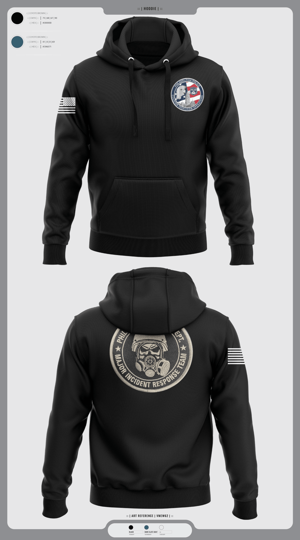 Hoodie, Philadelphia Police Counter Terrorism Operations, Police, Teamtime, Team time, sublimation, custom sports apparel, team uniforms, spirit wear, spiritwear, sports uniforms, custom shirts, team store, custom team store, fundraiser sports, apparel fundraiser
