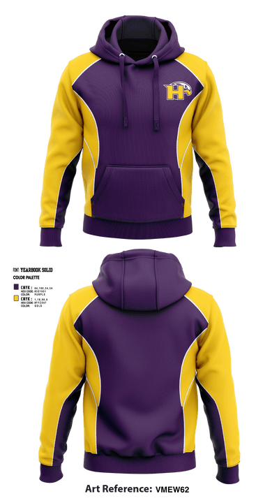 Hanford High School Volleyball 74523893 Hoodie - 1