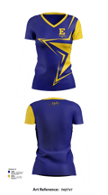 Euclid High School Cheer 49423458 Women's Short Sleeve V-neck Shirt - 122