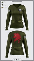 819 RHS 13886596 Women's Long Sleeve V-neck Shirt - 1