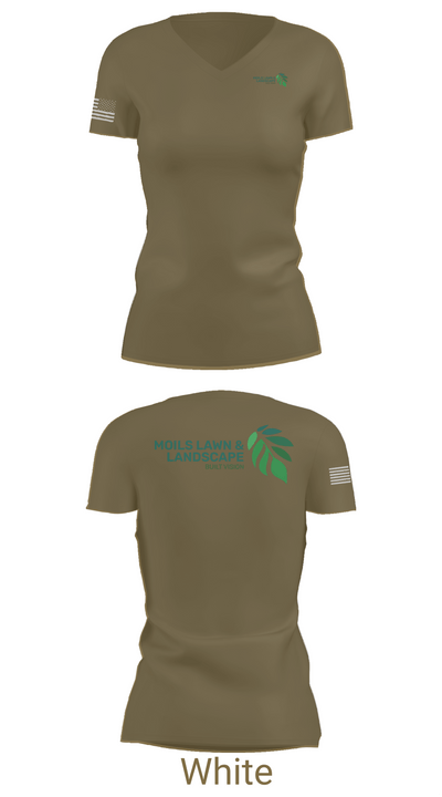 Moils Lawn and landscape 2540388 Women's Short Sleeve V-neck Shirt - 19