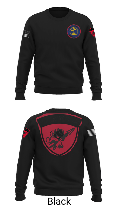 Crew Neck Sweatshirt, DICKINSON PLATOON, Army, Teamtime, Team time, sublimation, custom sports apparel, team uniforms, spirit wear, spiritwear, sports uniforms, custom shirts, team store, custom team store, fundraiser sports, apparel fundraiser