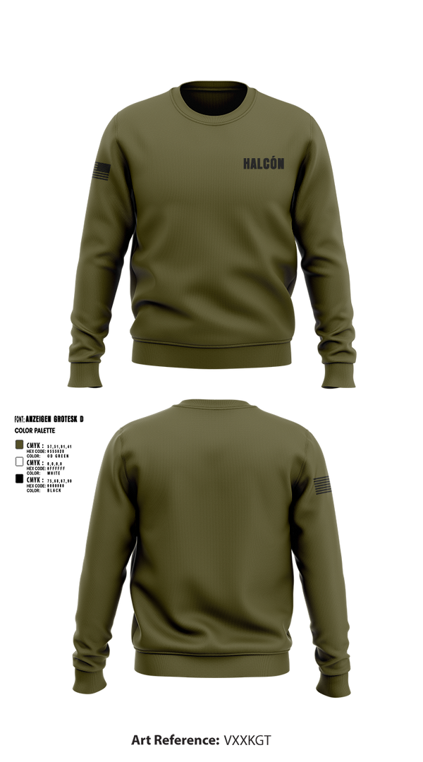 Crew Neck Sweatshirt, Halcón, , Teamtime, Team time, sublimation, custom sports apparel, team uniforms, spirit wear, spiritwear, sports uniforms, custom shirts, team store, custom team store, fundraiser sports, apparel fundraiser