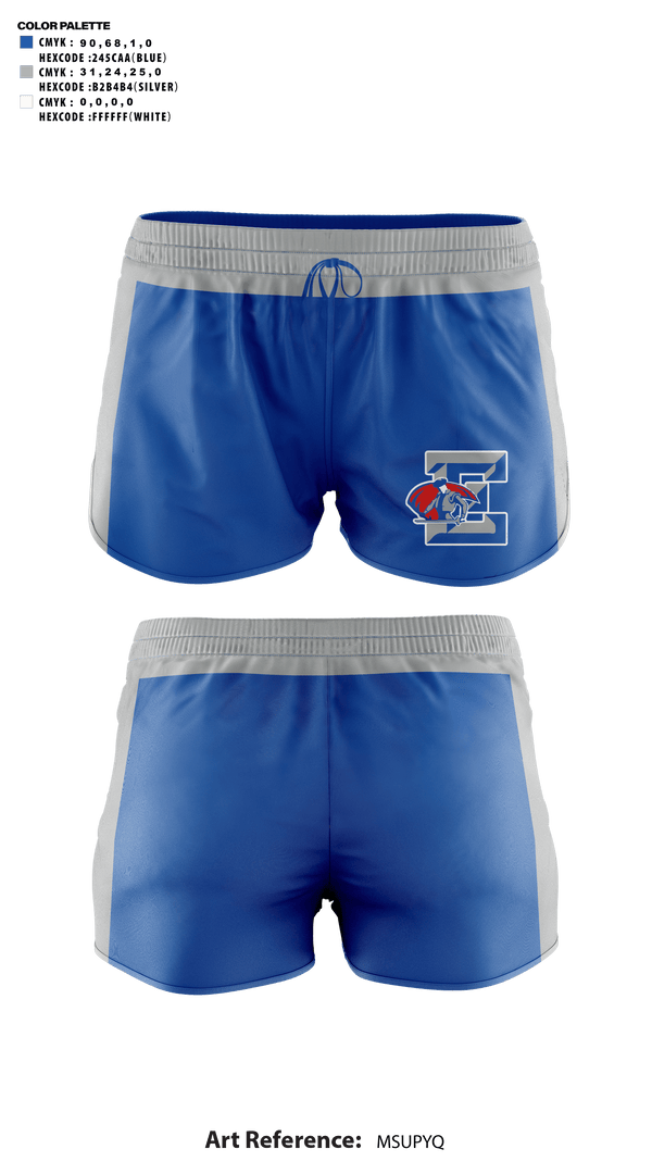 Womens Shorts, Estacado High School Cheer, Cheer, Teamtime, Team time, sublimation, custom sports apparel, team uniforms, spirit wear, spiritwear, sports uniforms, custom shirts, team store, custom team store, fundraiser sports, apparel fundraiser