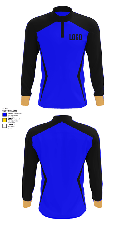 Moorefield High School Softball 52504987 Quarter Zip Jacket - 30