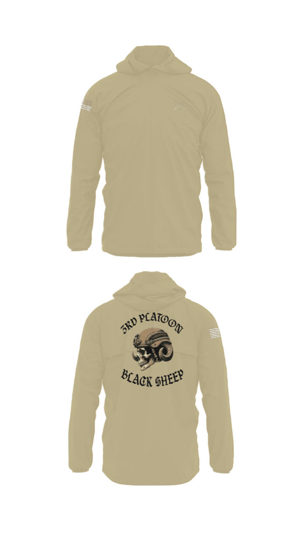 Windbreaker, 3rd PLT Black Sheep, Army, Teamtime, Team time, sublimation, custom sports apparel, team uniforms, spirit wear, spiritwear, sports uniforms, custom shirts, team store, custom team store, fundraiser sports, apparel fundraiser
