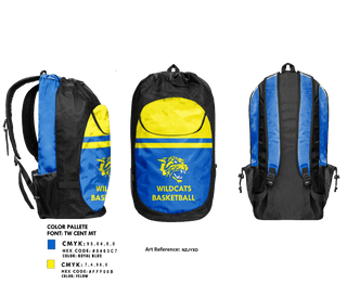 Gear Bag, East Peoria Central Wildcats, Men's Basketball, Teamtime, Team time, sublimation, custom sports apparel, team uniforms, spirit wear, spiritwear, sports uniforms, custom shirts, team store, custom team store, fundraiser sports, apparel fundraiser