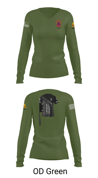 Womens Long Sleeve Vneck Shirt, 121 transportation, National Guard, Teamtime, Team time, sublimation, custom sports apparel, team uniforms, spirit wear, spiritwear, sports uniforms, custom shirts, team store, custom team store, fundraiser sports, apparel fundraiser