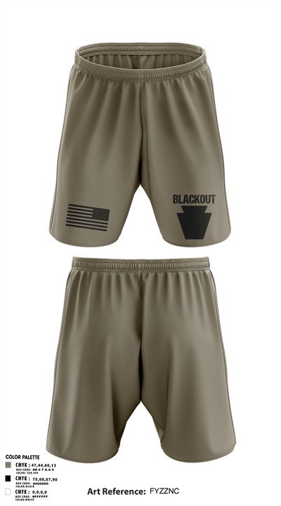 Blackout 17717609 Athletic Shorts With Pockets - 105