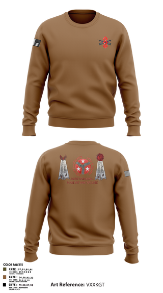 Crew Neck Sweatshirt, q trp 4/278th, , Teamtime, Team time, sublimation, custom sports apparel, team uniforms, spirit wear, spiritwear, sports uniforms, custom shirts, team store, custom team store, fundraiser sports, apparel fundraiser