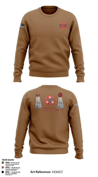 q trp 4/278th 42866312 Crew Neck Sweatshirt - 5