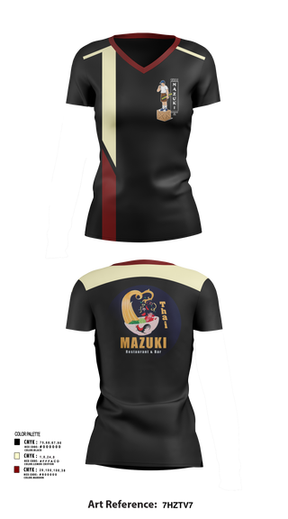 Womens Short Sleeve Vneck Shirt, Thai Mazuki, , Teamtime, Team time, sublimation, custom sports apparel, team uniforms, spirit wear, spiritwear, sports uniforms, custom shirts, team store, custom team store, fundraiser sports, apparel fundraiser