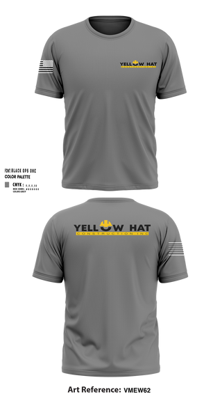 Short Sleeve Performance Shirt, Yellow hat construction Inc, , Teamtime, Team time, sublimation, custom sports apparel, team uniforms, spirit wear, spiritwear, sports uniforms, custom shirts, team store, custom team store, fundraiser sports, apparel fundraiser