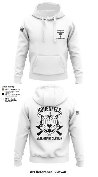 Hoodie, Hohenfels VTFHohenfels Veterinary Section, Army, Teamtime, Team time, sublimation, custom sports apparel, team uniforms, spirit wear, spiritwear, sports uniforms, custom shirts, team store, custom team store, fundraiser sports, apparel fundraiser
