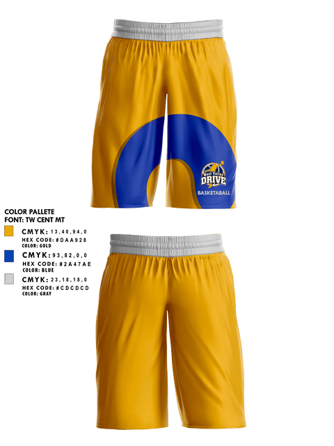 Mens Basketball Shorts, West Valley Drive Basketball, Men's Basketball, Teamtime, Team time, sublimation, custom sports apparel, team uniforms, spirit wear, spiritwear, sports uniforms, custom shirts, team store, custom team store, fundraiser sports, apparel fundraiser