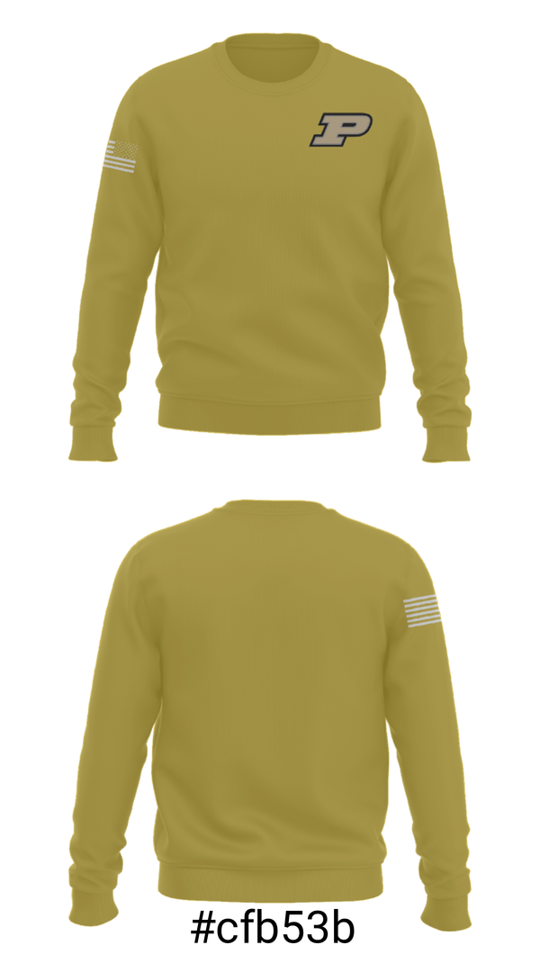 Crew Neck Sweatshirt, Purdue University Baseball, Baseball, Teamtime, Team time, sublimation, custom sports apparel, team uniforms, spirit wear, spiritwear, sports uniforms, custom shirts, team store, custom team store, fundraiser sports, apparel fundraiser
