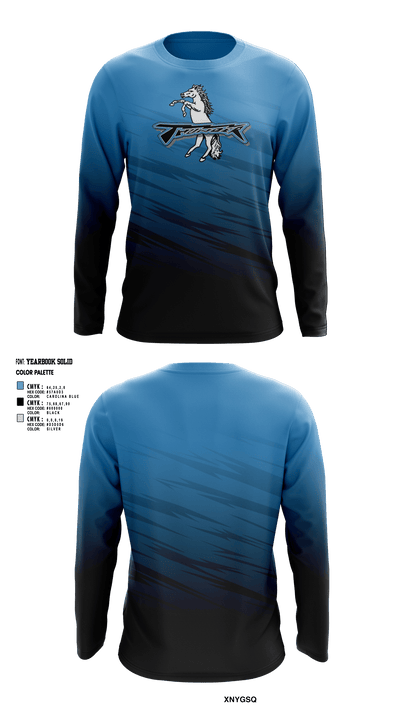 Lake Region High School Cross Country 61427028 Long Sleeve Performance Shirt - 1