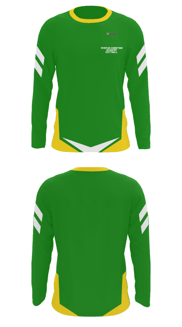 Long Sleeve Performance Shirt, Veritas Christian Academy Softball, Softball, Teamtime, Team time, sublimation, custom sports apparel, team uniforms, spirit wear, spiritwear, sports uniforms, custom shirts, team store, custom team store, fundraiser sports, apparel fundraiser