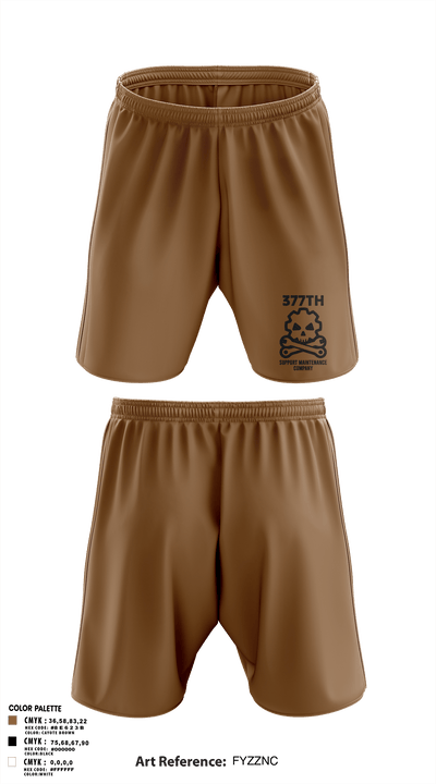 377th SMC 21529568 Athletic Shorts With Pockets - 107