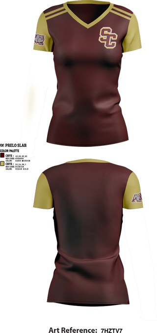 Womens Short Sleeve Vneck Shirt, Saint Cloud High School wrestling, Football, Teamtime, Team time, sublimation, custom sports apparel, team uniforms, spirit wear, spiritwear, sports uniforms, custom shirts, team store, custom team store, fundraiser sports, apparel fundraiser