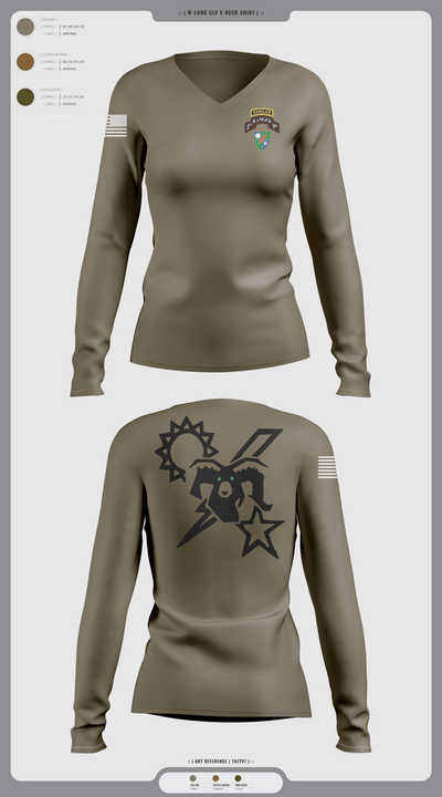 75th Ranger regiment 1725883 Women's Long Sleeve V-neck Shirt - 1