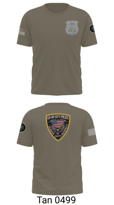 Co-op City Police Department 96634913 Old School Cotton Feel Shirt - 67