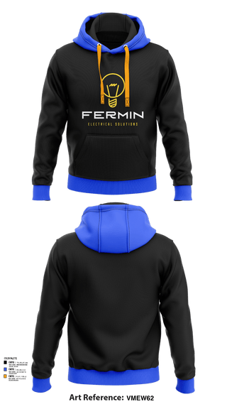 Hoodie, Fermin Electrical Solutions, , Teamtime, Team time, sublimation, custom sports apparel, team uniforms, spirit wear, spiritwear, sports uniforms, custom shirts, team store, custom team store, fundraiser sports, apparel fundraiser