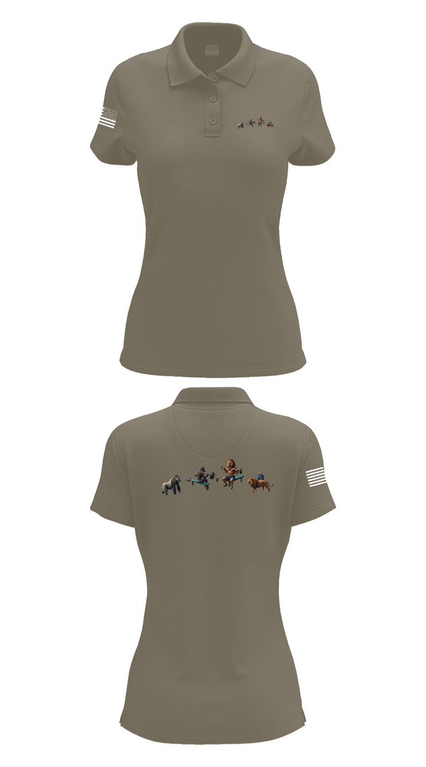 Womens Short Sleeve Performance Polo, One GYm, Marines, Teamtime, Team time, sublimation, custom sports apparel, team uniforms, spirit wear, spiritwear, sports uniforms, custom shirts, team store, custom team store, fundraiser sports, apparel fundraiser