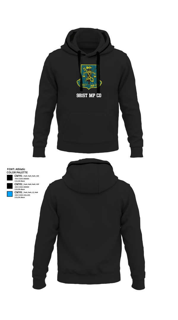 Hoodie, 981st MP CO, , Teamtime, Team time, sublimation, custom sports apparel, team uniforms, spirit wear, spiritwear, sports uniforms, custom shirts, team store, custom team store, fundraiser sports, apparel fundraiser