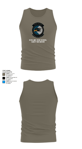 Tank Top, Sunlake High School Cadet Squadron, Air Force, Teamtime, Team time, sublimation, custom sports apparel, team uniforms, spirit wear, spiritwear, sports uniforms, custom shirts, team store, custom team store, fundraiser sports, apparel fundraiser