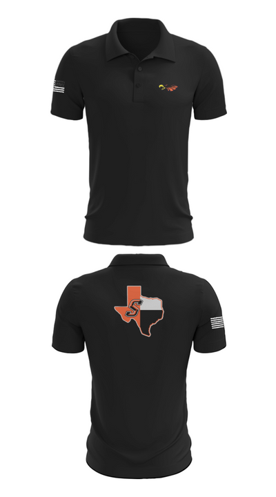 Sanderson High School Football 70828443 Short Sleeve Performance Polo - 28