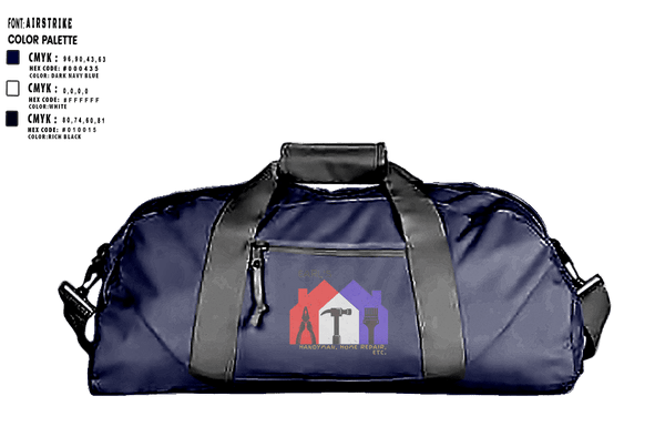 Duffle Bag, Earl's Handyman Home Repair ETC, , Teamtime, Team time, sublimation, custom sports apparel, team uniforms, spirit wear, spiritwear, sports uniforms, custom shirts, team store, custom team store, fundraiser sports, apparel fundraiser