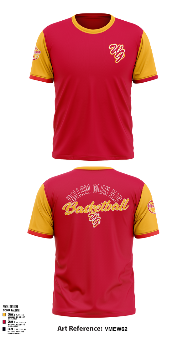 Short Sleeve Performance Shirt, Willow Glen NJB Basketball, Men's Basketball, Teamtime, Team time, sublimation, custom sports apparel, team uniforms, spirit wear, spiritwear, sports uniforms, custom shirts, team store, custom team store, fundraiser sports, apparel fundraiser