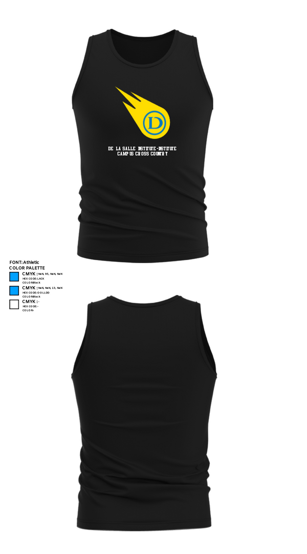 Tank Top, De La Salle Institute-Institute Campus Cross Country, Cross Country, Teamtime, Team time, sublimation, custom sports apparel, team uniforms, spirit wear, spiritwear, sports uniforms, custom shirts, team store, custom team store, fundraiser sports, apparel fundraiser