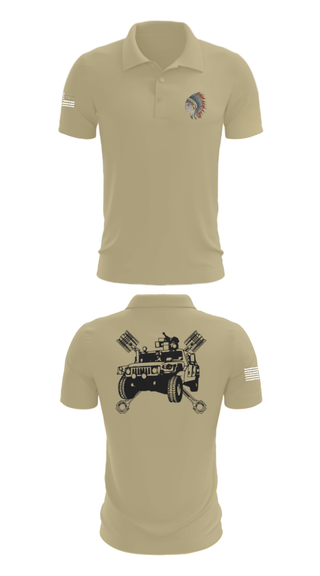 Short Sleeve Performance Polo, FMS 1, OKARNG, , Teamtime, Team time, sublimation, custom sports apparel, team uniforms, spirit wear, spiritwear, sports uniforms, custom shirts, team store, custom team store, fundraiser sports, apparel fundraiser