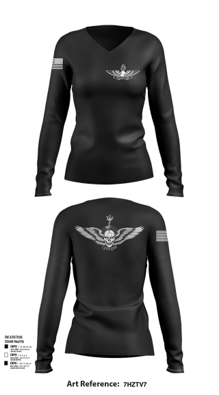 Womens Long Sleeve Vneck Shirt, USS AMERICA, Navy, Teamtime, Team time, sublimation, custom sports apparel, team uniforms, spirit wear, spiritwear, sports uniforms, custom shirts, team store, custom team store, fundraiser sports, apparel fundraiser