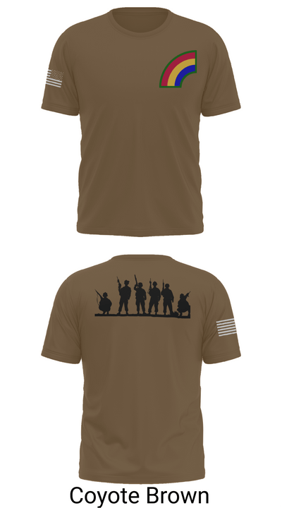 42ND Infantry Division 74550068 Old School Cotton Feel Shirt - 10