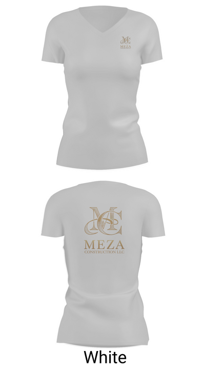 Meza Construction LLC 64108340 Women's Short Sleeve V-neck Shirt - 19