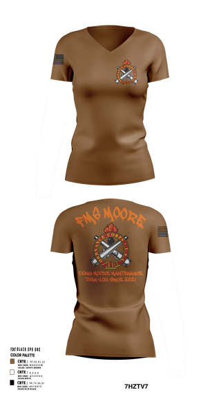 Womens Short Sleeve Vneck Shirt, FMS Moore, Army, Teamtime, Team time, sublimation, custom sports apparel, team uniforms, spirit wear, spiritwear, sports uniforms, custom shirts, team store, custom team store, fundraiser sports, apparel fundraiser