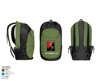 Gear Bag, Dealer Company, 1/11 ACR, Army, Teamtime, Team time, sublimation, custom sports apparel, team uniforms, spirit wear, spiritwear, sports uniforms, custom shirts, team store, custom team store, fundraiser sports, apparel fundraiser