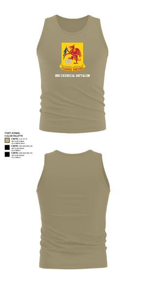 Tank Top, 2nd Chemical Battalion, Army, Teamtime, Team time, sublimation, custom sports apparel, team uniforms, spirit wear, spiritwear, sports uniforms, custom shirts, team store, custom team store, fundraiser sports, apparel fundraiser